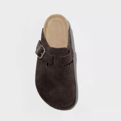 Suede Clogs